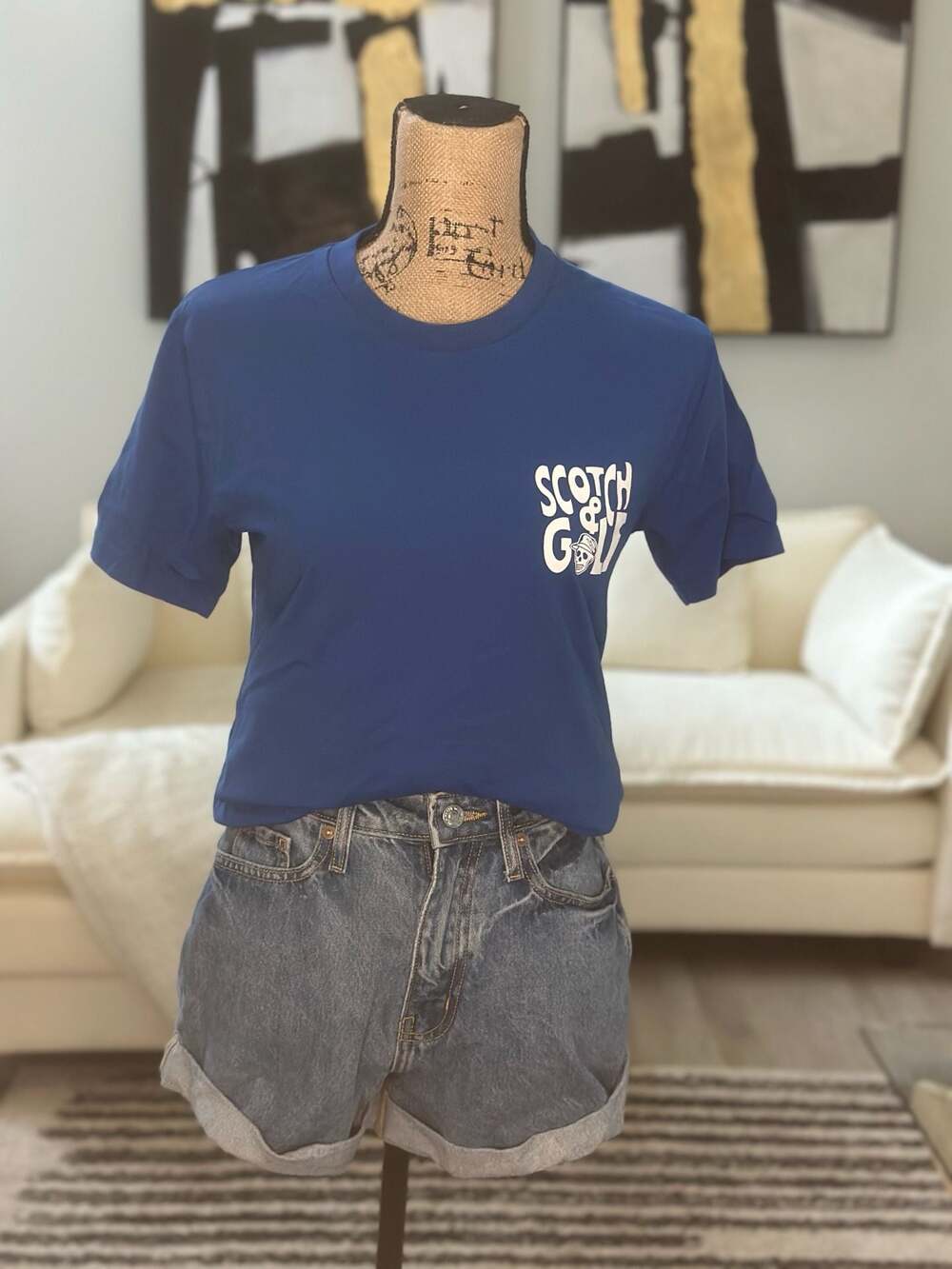 Devereux Golf x Johnnie Walker Blue Label ‘Scotch & Golf’ Graphic T-Shirt